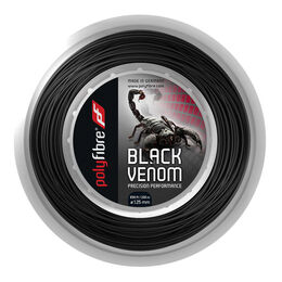 Tenisové Struny Polyfibre Black Venom 200m schwarz
